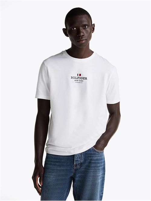 t-shirt man white TOMMY HILFIGER | MW0MW38980YBR